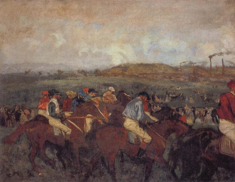 Edgar Degas Gentlemen-s Race Norge oil painting art